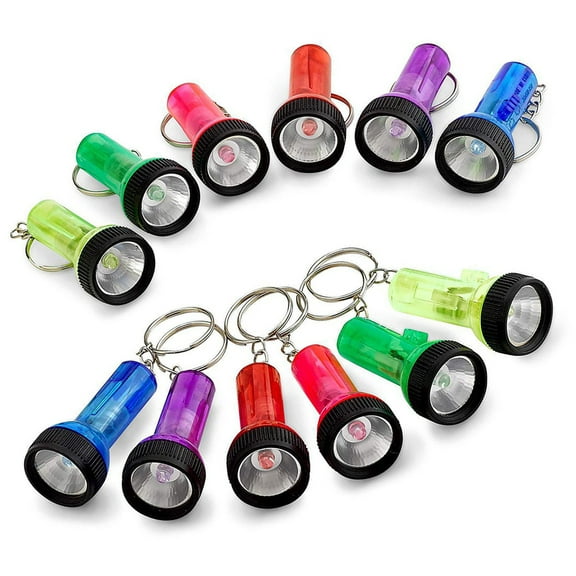 Masteelf  24 Pcs Keychain Flashlight Super Bright Hiking Mini Flashlights