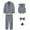 Grey-3, variant on MUXiin Boys Suit for Kids Tuxedo Wedding Ring Bearer Outfit, 5 Piece Boy Slim Fit Formal Suits with Adjustable Waist