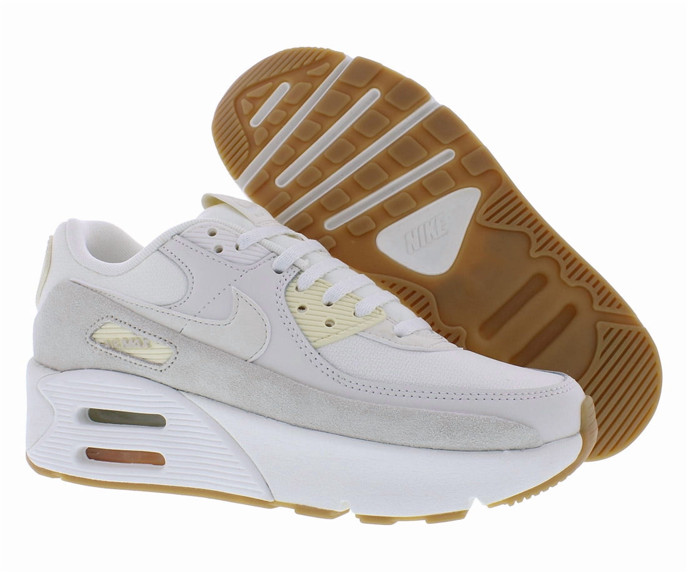 Nike Air Max 90 LV8 Womens Shoes Size 10, Color: Sail/Phantom/Light Orewood Brown
