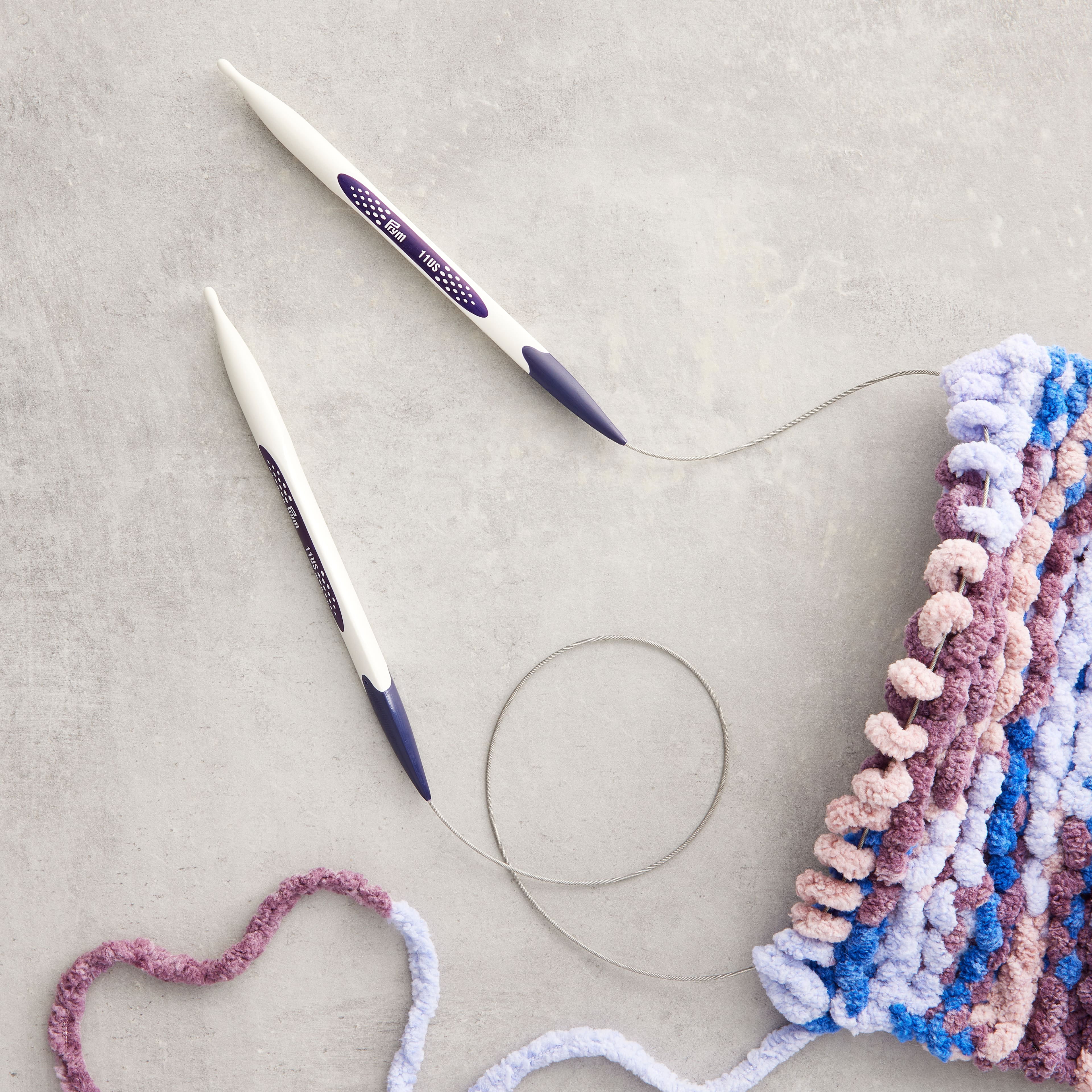  Prym Circular Knitting Pins/Needles, Ergonomic Design, 12mm x  80cm Length, 17 x 3 x 1 cm, Multi-Colour