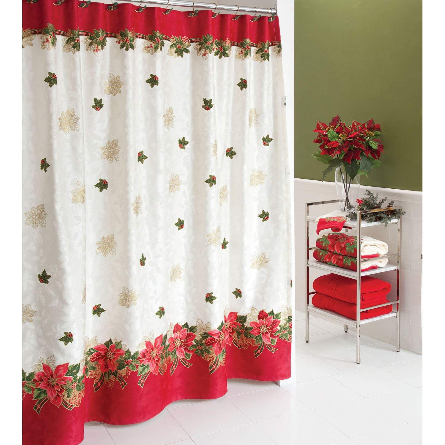 Lenox Poinsettia Tartan Multi Color Shower Curtain Walmartcom Walmartcom Lenox Poinsettia Tartan Multi Color Shower Curtain Walmartcom Walmartcom