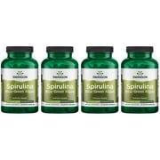 Swanson Spirulina Blue-Green Algae - Standardized 500 mg 90 Veg Caps 4 Pack
