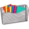 thumbnail image 5 of Mesh Wall File Organizer,Vertical Wall File Holder Rack,Mail Organizer for Papers,Folders,Files Clipboard & Magazine Organization.Mesh File Holder Great for Office,Home(Silver), 5 of 9