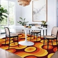 thumbnail image 2 of 1970s Style Retro Orange Area Rugs 4x8 Rug Mid-Century 70s 80s Art Print Washable Indoor Rugs Soft Non Slip Low Pile Non Shedding Carpet for Living Room Bedroom Study Office, 2 of 6