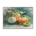thumbnail image 2 of Non-Slip Area Rug 63x48in Indoor Washable Floor Mats Carpet Printed for Living Room, Bedroom, Home Decor Orange and White Pumpkins, 2 of 7