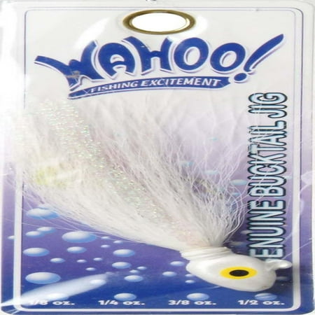 Bucktail Worm - Wahoo Flashin' Bucktail 1/2oz, White