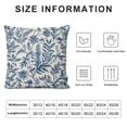 thumbnail image 6 of Nawypu Navy Blue Fern Leaves Pillow Covers Plant Leaf Floral Pine Decorative Pillow Cases Vintage Botanical Spring Summer Throw Pillows Set of 2 Home Decor for Sofa Couch Porch Outdoor, 6 of 6