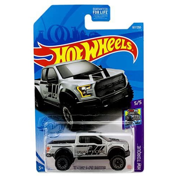 diecast hotwheels '17 ford f 150 raptor - hw torque 5/5 [gray] 167/250 ...