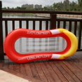 thumbnail image 4 of Hamaca inflable Tumbona de piscina inflable Balsas de hamaca flotantes Flotador de piscina inflable Salón de piscina para piscina interior al aire libre Rojo -, 4 of 5