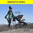 thumbnail image 2 of Jeep Cross-Country Sport Plus Jogging Stroller by Delta Children, Charcoal Galaxy, 2 of 5