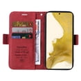 thumbnail image 2 of for Samsung Galaxy S22 Plus Wallet Case,PU Leather Magnetic Flip Strap Wrist Phone Cover with RFID Block Card Holder for Samsung Galaxy S22 Plus,Red, 2 of 8