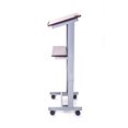 thumbnail image 3 of Stand Up Desk Store Mobile Adjustable Height Lectern Podium, Heavy Duty Steel Frame, 3 of 5