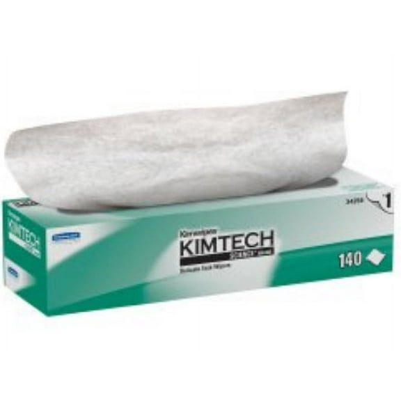 Kimwipes Delicate Task Wipe Light Duty White NonSterile 1 Ply Tissue 14-7/10 X 16-3/5 Inch Disposable, 34256 - Pack of 140