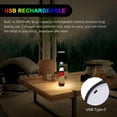 thumbnail image 4 of Lámpara De Botella Inalámbrica, Luz De Botella De Vino Con Atenuación Continua De 3 Colores, Lámpara De Mesa Inalámbrica Recargable De 4000 Mah, Lámpara Táctil Impermeable, 4 of 7