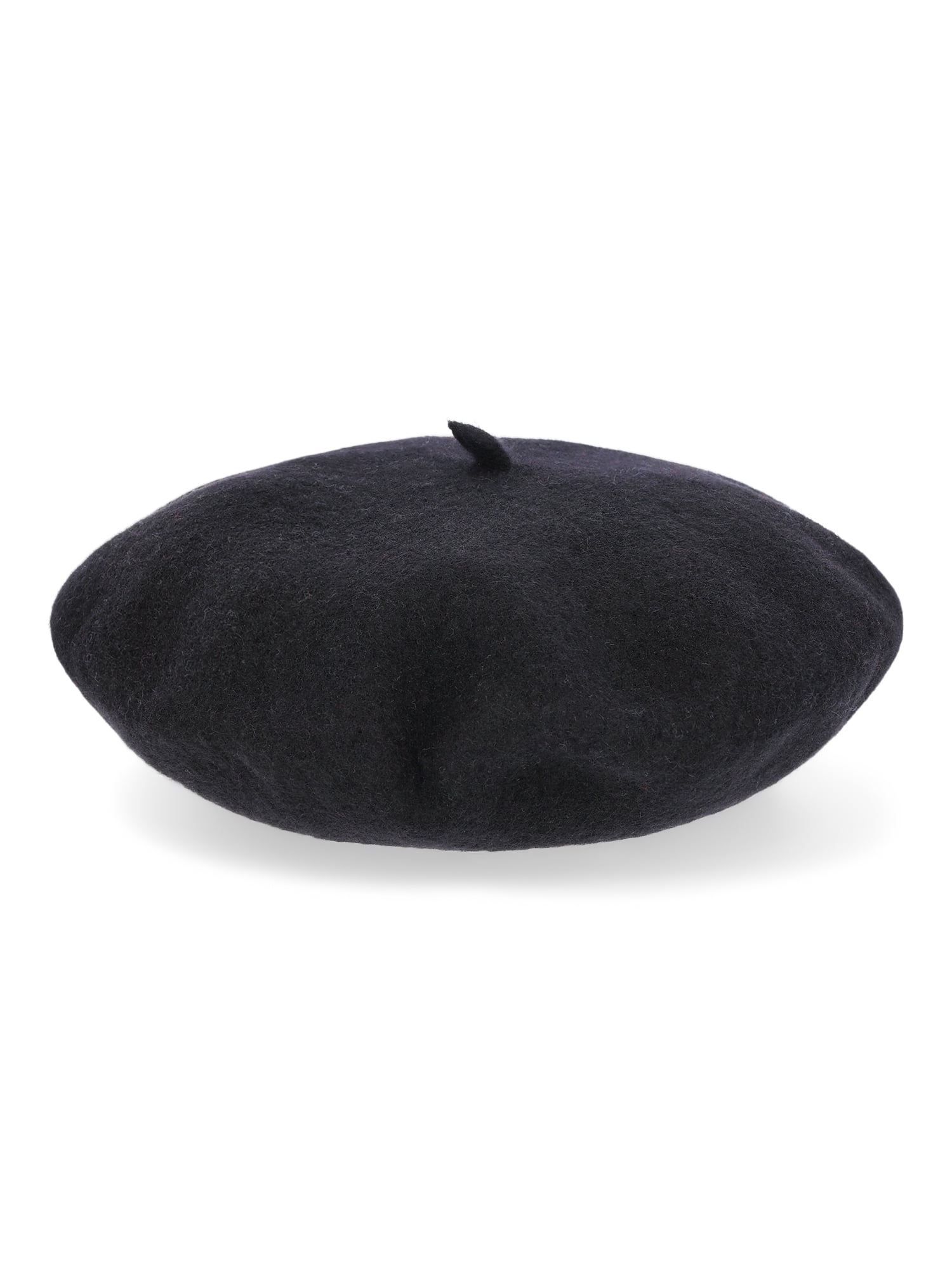 No Boundaries Women's Solid Beret, One Size, Black - Walmart.com