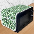 thumbnail image 1 of Exotic Microwave Oven Cover, Colorful Desert Themed Funny Cactus Flourishing Motif Illustration Print, Water Resistant Organizer with Pockets for Kitchen, 36" x 12", Forest Green and Red, by Ambesonne, 1 of 4