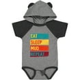 thumbnail image 3 of Inktastic Motocross BMX off Road Eat Sleep Mud Repeat Boys or Girls Baby Bodysuit, 3 of 5