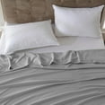thumbnail image 7 of Bulk Flat Sheets Only Full Size 6 Pack, Easy Sort Top Bed Sheet by Color-Coded Label, Soft Durable Brushed Microfiber Fabric Hotel Airb&bs Essentials for Hosts, 81"x96", Light Gray, 7 of 7