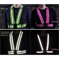 thumbnail image 2 of SHAR (1, YELLOW) High Visibility Reflective Safety Vest - Lightweight, Adjustable & Elastic - High Visibility Running Gear for Jogging, Walking, Cycling, Construction Workers, Motorcycl, 2 of 5