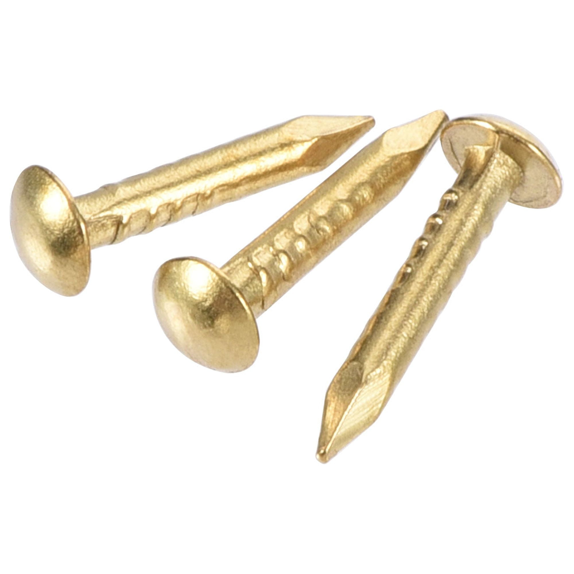 Sourcing Map 140Pcs Small Tiny Nails 2x15mm (DXL) Tiny Brass Nails