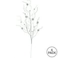 thumbnail image 3 of Vickerman 37" Silver Glitter Ball Artificial Christmas Spray. Includes 6 sprays per pack., 3 of 3