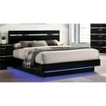 thumbnail image 5 of Furniture of America Malva 3pc Black Wood Bedroom Set-Queen + 2 Nightstands, 5 of 8