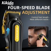 KIKIDO Professional Hair Clipper Set for Men - USB Rechargeable Haircut System for Barbers & Home Use