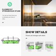 thumbnail image 4 of Weiweiguan 1 Set of Balcony Hanging Flowerpot Railing Flower Rack Decorative Plant Pot, 4 of 7