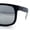 Black Grey - Silver Mirror, variant on Kush Classic Matte Sport Horn Rim Plastic Color Mirror Sunglasses [Black Blue - Blue Mirror]