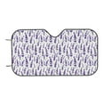 thumbnail image 7 of Fotbe Lavender Flowers Car Windshield Sunshade | Sun Visor Protector Front Window Shade, Keeps Out UV Rays, Keeps Your Vehicle Cool-Small, 7 of 7