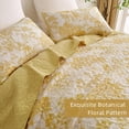 thumbnail image 4 of Juego de edredón WONGS BEDDING Botanical King Size, amarillo, 3 piezas, 4 of 7