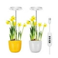 thumbnail image 4 of EASTIN 1/2Pcs Telescopic Grow Light Full Spectrum Desk Growth Lamp with 4H/8H/12H Automatic Timer & 4 Dimmable Levels Height Adjustable LED Plant Light for Indoor Plants Growing, 4 of 8