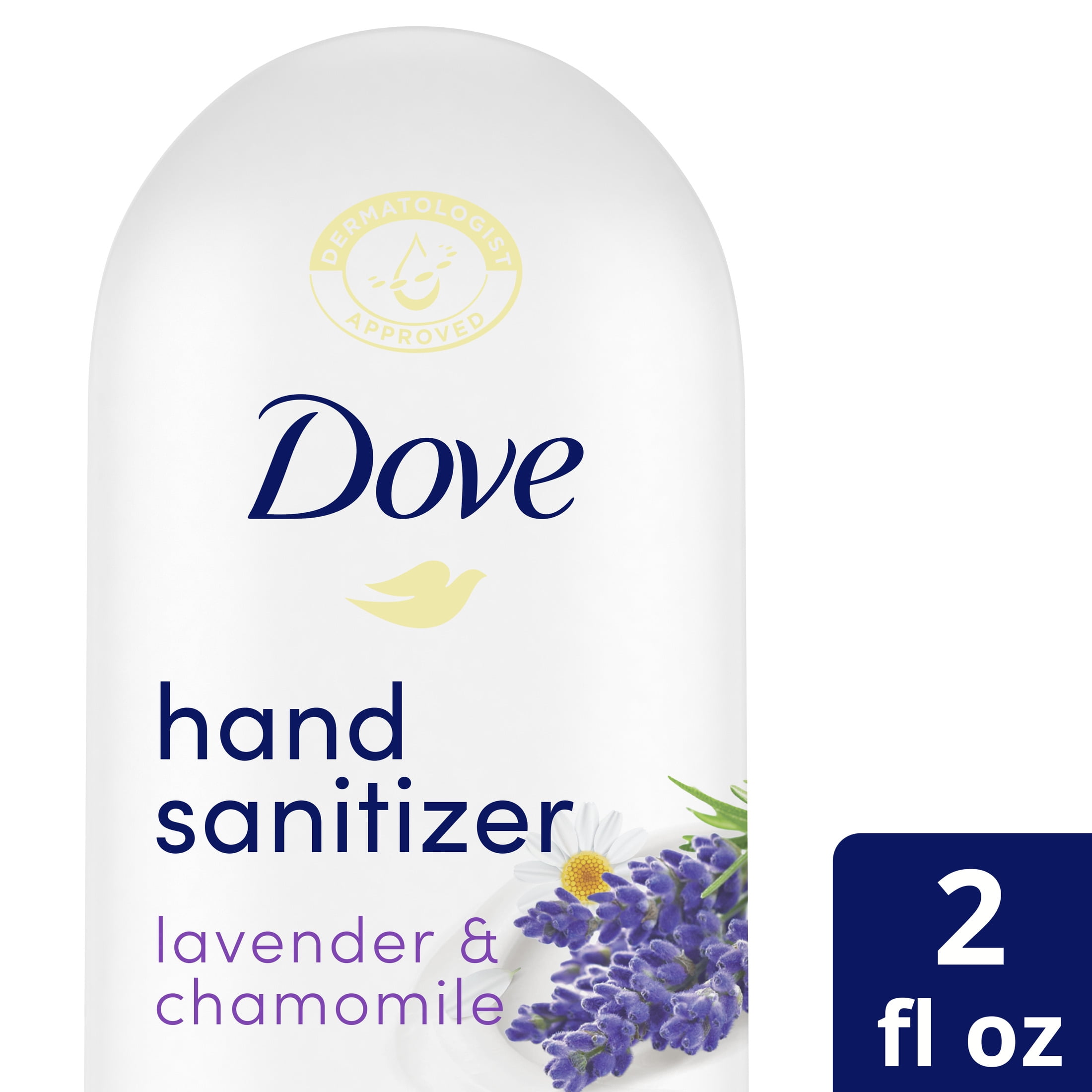 Dove Nourishing Hand Sanitizer Antibacterial Gel Lavender and Chamomile, 2 oz