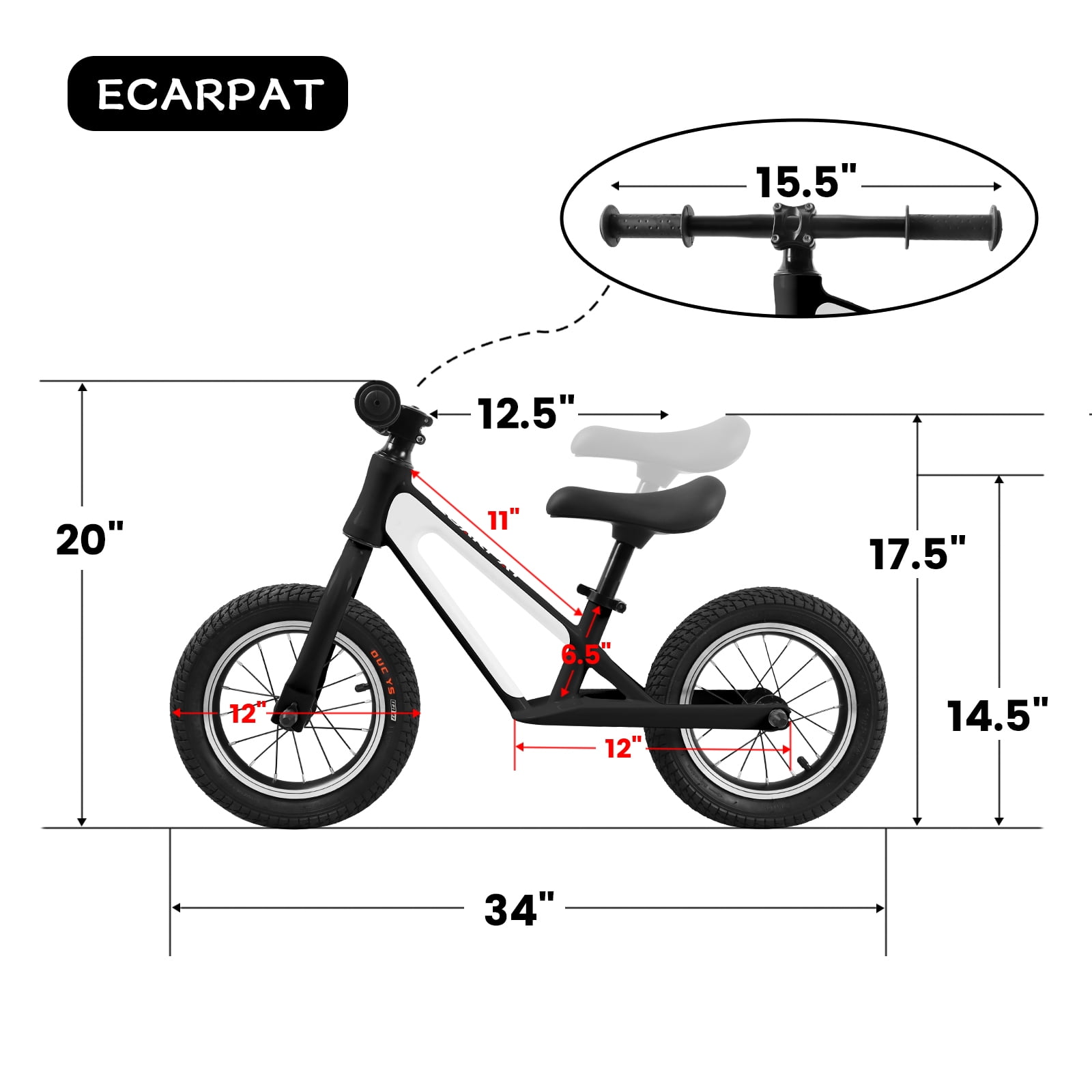 Balance Bikes for Boys Girls Lightweight Kids Sport Balance Bike
