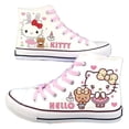 thumbnail image 1 of Nuevos zapatos de lona estampados con patrón de dibujos animados de gato, zapatos de moda para amantes del patrón de dibujos animados bidimensionales, 1 of 1