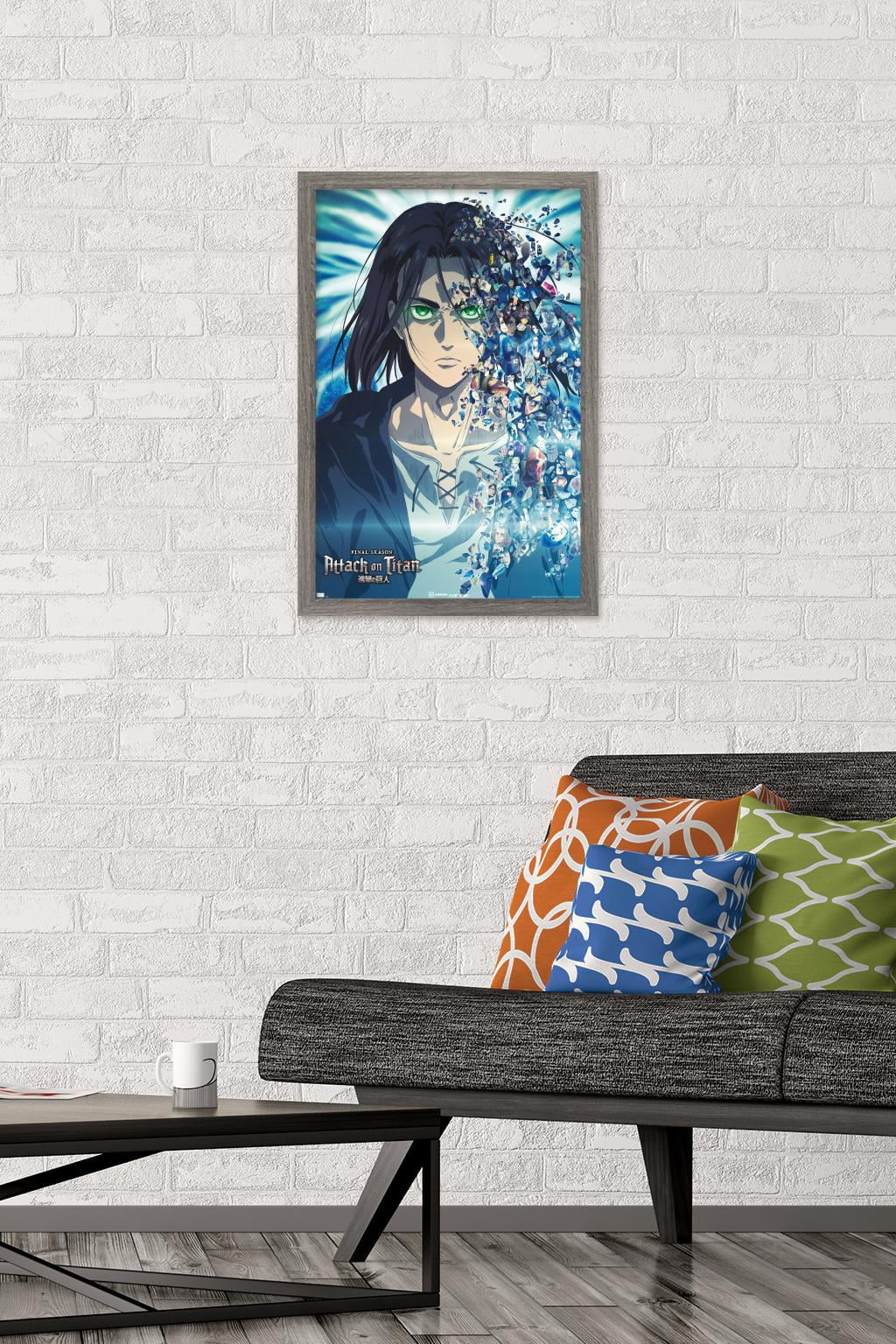 Attack on Titan: The Final Season - Fragments Wall Poster, 14.725" x 22.375" Framed