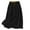 Black, variant on Skirts for Women Summer Solid Color Cotton Linen Midi Skirt Comfy Elastic Waist Drawstring Long Skirts for Women with Pockets M