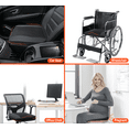 thumbnail image 2 of Lofty Aim Memory Foam Car Seat Cushion, Sciatica & Lower Back Pain Relief for Driving, Office Chair, Wheelchair -Black, 2 of 9