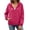 ZA-Hot Pink-frostluinai hooded women raincoat, variant on Frostluinai Women's Waterproof Windproof Hiking Jacket Breathable Hooded Raincoat with Pockets for Travel Outdoor Sports S-XXXL