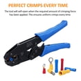 thumbnail image 3 of yeacher Blue Ratcheting Wire Crimping Tool with Multi-Function Stripper, 30J Terminal Crimper, Manual Hand Tool, ABS+Metal Construction, Compact and Lightweight Design, 3 of 7
