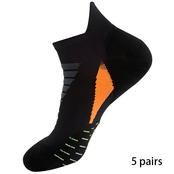 TELOLY 5Pairs Mens Socks9-13Mens Ankle Socks Size 9-11 Men's Socks ,Style1