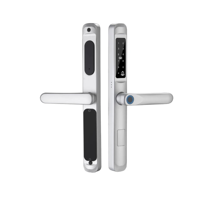 Waterproof Fingerprint Electronic Digital Smart Door Lock RFID Card Code Keyless Lock For Aluminum/sliding Door ,Easy Installation