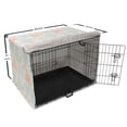 thumbnail image 6 of Neutral Color Dog Crate Cover, Triangles Geometric Hipster Minimalist Contemporary Art Deco, Easy to Use Pet Kennel Cover Small Dogs Puppies Kittens, 7 Sizes, Peach Pale Blue and Coconut, by Ambesonne, 6 of 6