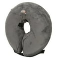 thumbnail image 1 of Collier de Récupération pour Animaux, Confortable Léger Court en Peluche Collier Elizabeth Lavable Gonflable Pliable pour Chien après Chirurgie Points Roses et Gris, Points Noirs et Blancs, 1 of 7