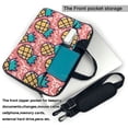 thumbnail image 3 of ZICANCN Laptop Case 15.6 inch, Pineapple Doodle Icons Work Shoulder Messenger Business Bag for Women and Men, 3 of 7