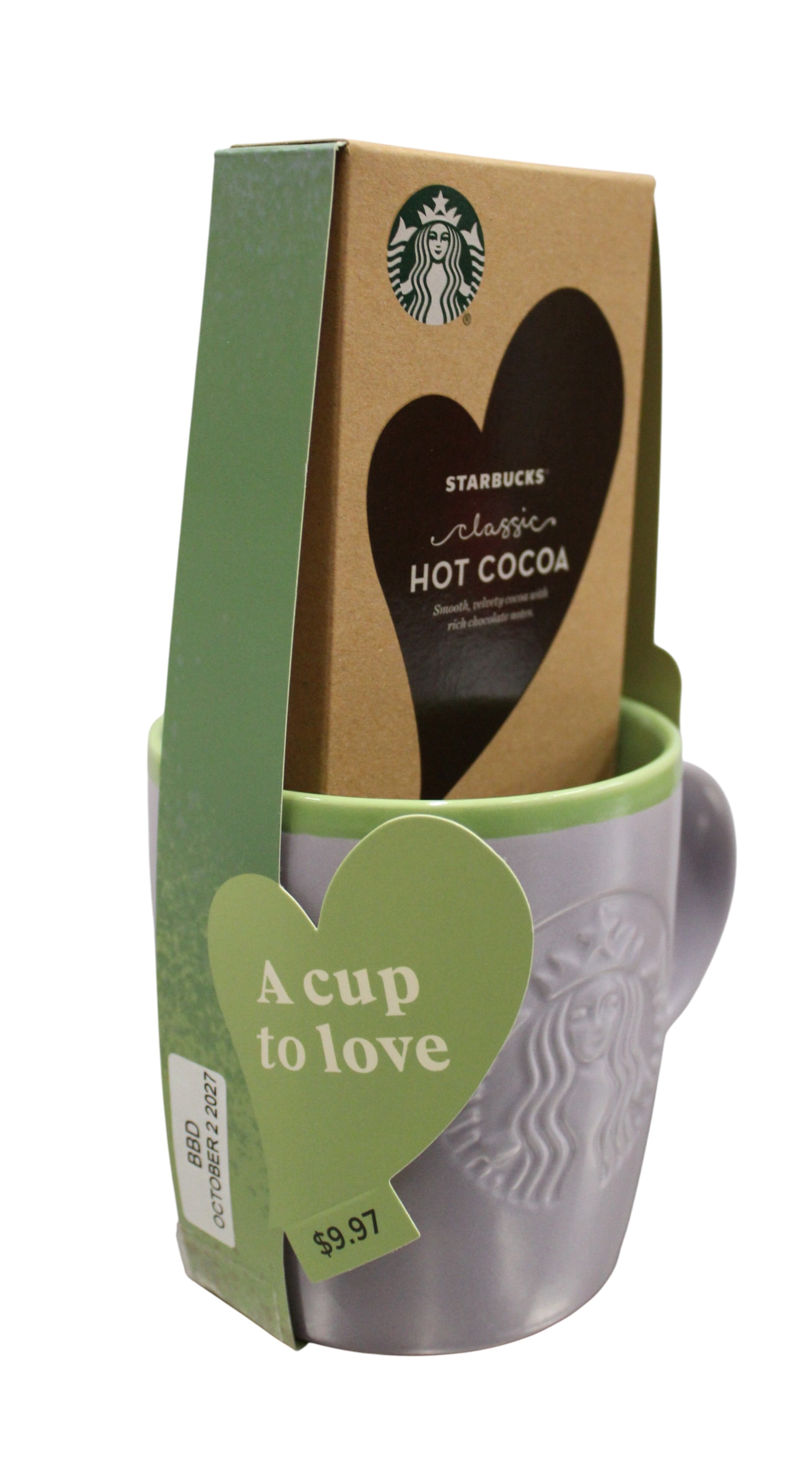 Starbucks, Valentine's Mug Set, Purple Ceramic Mug, Cocoa 1 oz