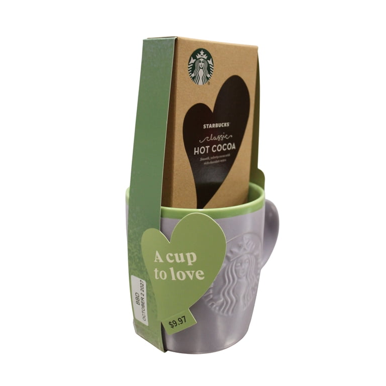 Starbucks Valentine's Purple Mug With Classic Cocoa 1oz