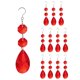 thumbnail image 1 of Uxcell Gotas de Cristal en Forma de Lágrima, Cristales de Candelabro con Gancho, Decoración de Candelabro 4" & 12Pcs & Rojo Brillante, 1 of 7