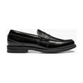 thumbnail image 7 of Men's Nunn Bush Lincoln Moc Toe Penny Loafer Shoes Leather Black Multi 85538-009, 7 of 7