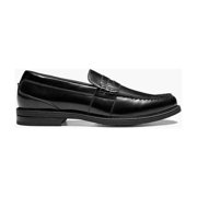 Mens Nunn Bush Lincoln Moc Toe Penny Loafer Shoes Leather Black Multi 85538-009